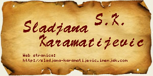 Slađana Karamatijević vizit kartica